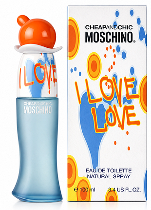 Женская туалетная вода moschino cheap &amp; chic i love love - москино ай лав