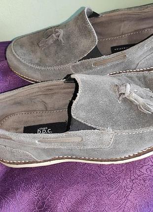 Стильні замшеві чоловічі туфлі лофери з китицями (tassel loafers) від відомого бренду b.p.c. (bonprix collection).41