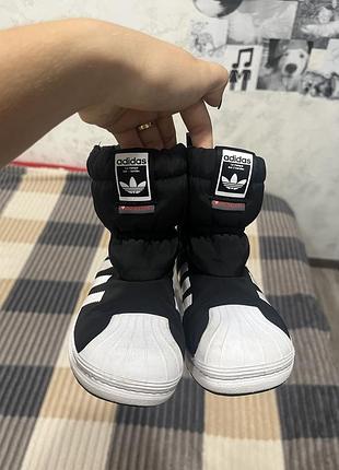 Дитячі зимові чобітки adidas superstar