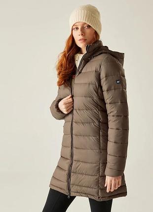 Женское длинное пальто-пуховик regatta great outdoors (rwn208) — размер xl (uk 20 / eu 46)