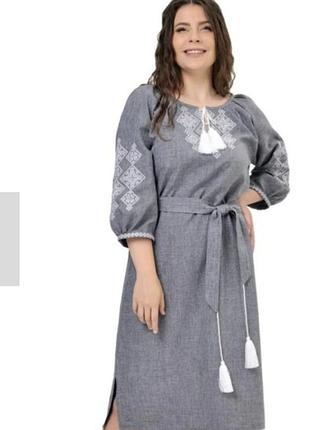 Віскозне на ґудзиках із пояском плаття 👗 сорочка