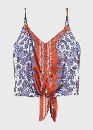 Майка женская h&m 36 синяя (2929)
