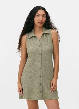 Платье женское primark l 50/52 оливковое арт 5610
