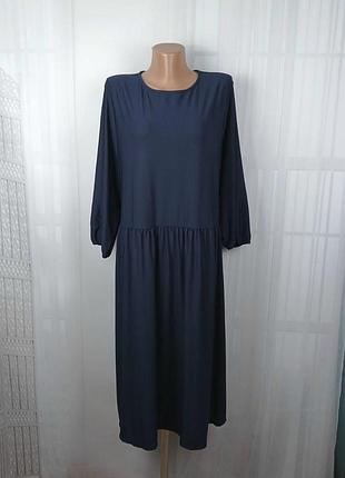 Плаття жіноче батал 3xl 62/64 синє арт 5365