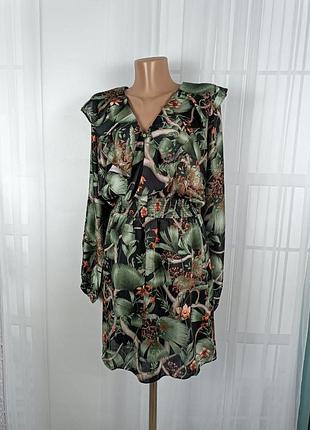 Платье женское летнее н&м xs 42/44 зеленый арт 3667