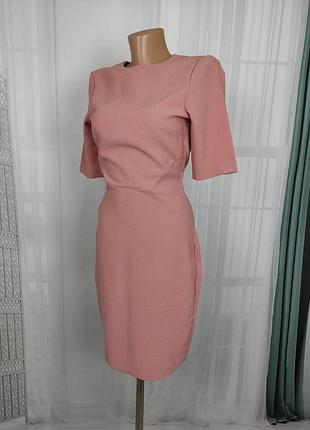 Платье женское h&m xs 34 пудровое