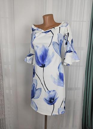 Платье женское blue vanilla l 46-48 голубое (271)