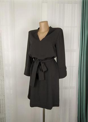 Женское платье h&m 36 черное (2540)