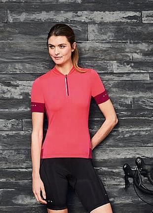 Велофутболка спортивная женская crivit sports xs 40 розовая арт 5011