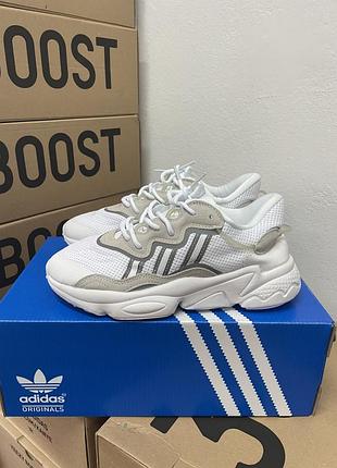 Кроссовки аdidas оzwegо white / Адидас осветленного белые 38 39 40 41 42 43