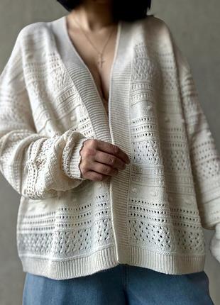 Кардиган ажурний, р-р xl