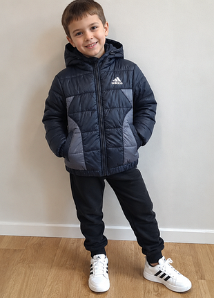 Детская демисезонная весна/осень куртка adidas, для мальчика 4-7 лет
