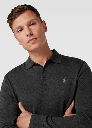Шерстяной свитер-поло ralph lauren