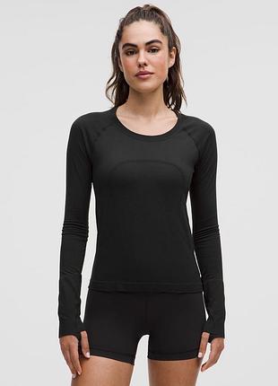 Lululemon swiftly tech long-sleeve 2.0  женская спортивная кофточка/лонгслив для тренировок