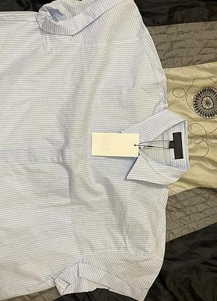 Сорочка zara  жіноча укорочена, сорочка l, xl. zara сорочка 2
