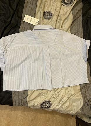 Сорочка zara  жіноча укорочена, сорочка l, xl. zara сорочка 3