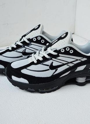 Nike shox ride 2 sp чорно сірі чоловічі 41–46