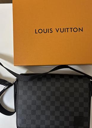 Сумка louis vuitton district pm damier graphite оригінал