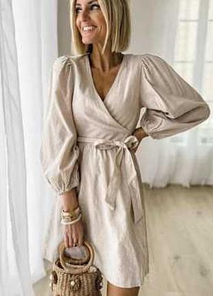 Платье из натурального льна от h&amp;m.