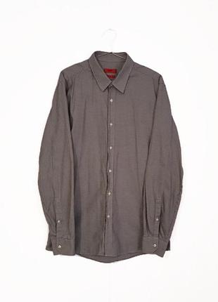 Сорочка hugo boss slim 42/16/5 l рубашка хьюго босс слим