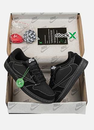 Nike air jordan 1 low og x travis scott blаck