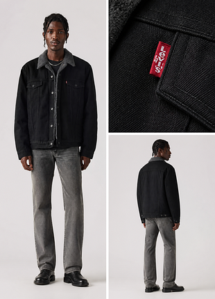 Куртка джинсовая с утеплением levi’s type iii sherpa trucker jacket / куртка левис джинсов