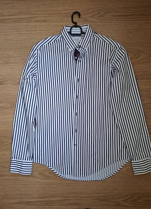 Рубашка мужская zara в полоску размер l