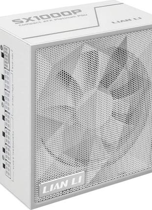 Блок живлення lian li sx1000p atx 1000 вт 80 plus platinum 100–240 в white (g9p.sx1000p.w000.eu)