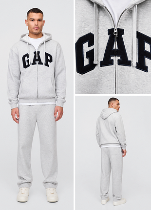 Худи на молнии gap grey / худи на молнии gap grey оригинал, xl