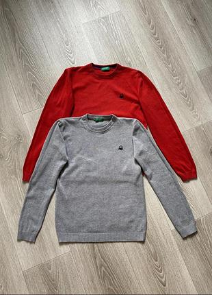 Котоновий светрик на хлопчика 10 років 130 см united colours of benetton
