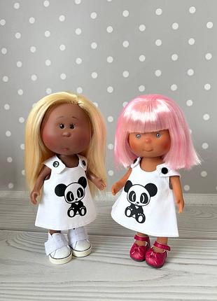 Лялька little mia nines d'onil у сукні з пандою, 23 см