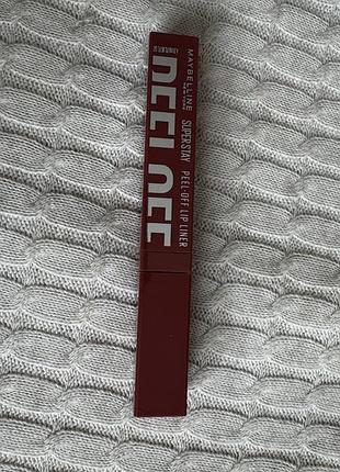 Лайнер-тинт для губ maybelline new york super stay peel-off liner 002 haze, 4.8 г
