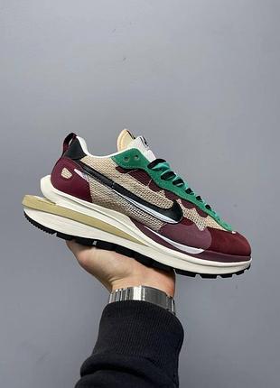 Кроссовки унисекс nike sacai vaporwaffle villain red х сакай 41