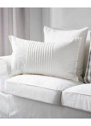 Декоративная интерьерная наволочка ikea vitfjäril, 40х65 см, 100% раме