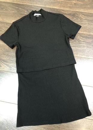 🖤гольф в рубчик на коротком рукаве 🖤 s-xs