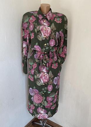 Сукня vintage 80х рокiв шовк