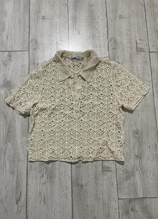 Поло з мережива zara