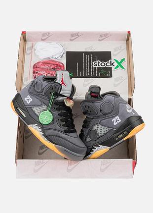 Nike jordan 5 retro off-white black