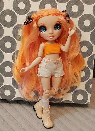 Лялька rainbow high junior poppy rowan рейнбоу хай поппи підліток. ексклюзивна лялечка.