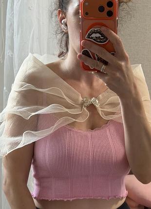 Накидка вінтажна пелерина органза вінтажна пелерина
