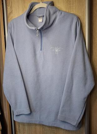 Флисовая кофта женская, полумолния, размер l-xl