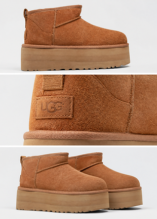 Угги ugg classic ultra mini platform chestnut / угги | оригинал | 38, 39, 40