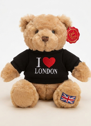 🧸 оригинальный мешка keel toys «i love london» в свитшоте с британским флагом 🇬🇧❤️