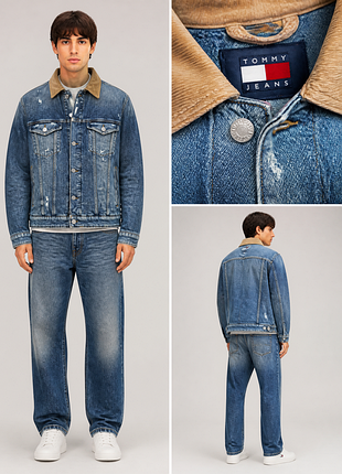 Tommy hilfiger denim jacket / томми хилфигер мужская джинсовая куртка | оригинал m