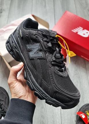 Кроссовки мужские new balance 740 thinsulate термо gore-tex black/grey черно-серые демисезонные 41 42 43 44 45