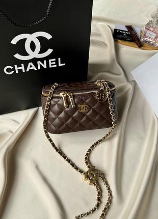 Chanel lambskin brown (люкс)