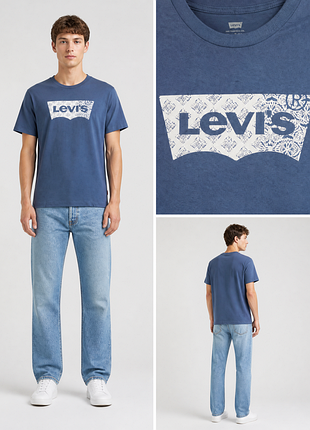 Футболка levi’s / футболка левіс бавовняна з логотипом | оригінал | m, xl
