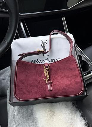 Сумка saint hobo le 5 a 7 shoulder vuitton bag dark red wine