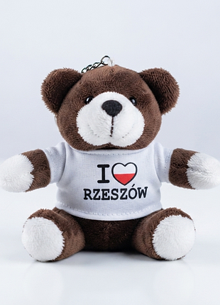 🔑 плюшевый брелок-медик «i love rzesz Cow» (польша, 12 см) 🧸🇵🇱