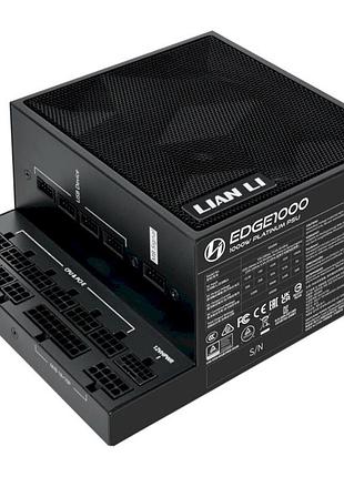 Блок живлення lian li edge 1000 вт atx 80 plus platinum 100–240 в black (g9p.eg1000.be00.eu)